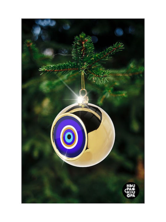 Το Μάτι Weihnachtshänger Kugel Ornament Gold