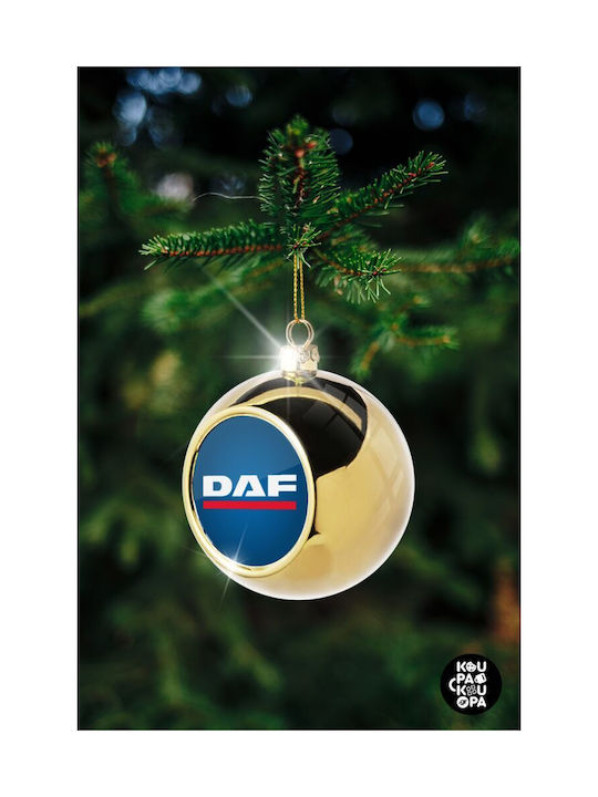 Daf Christmas Ball Ornament Gold