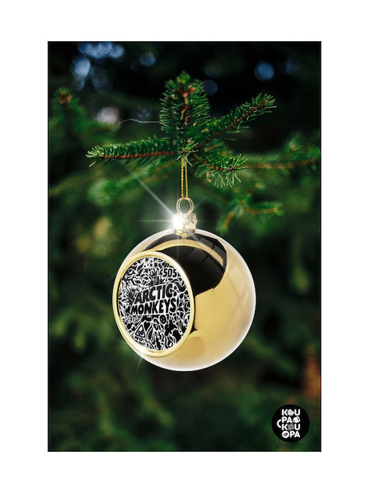 Arctic Monkeys Christmas Ball Ornament Gold