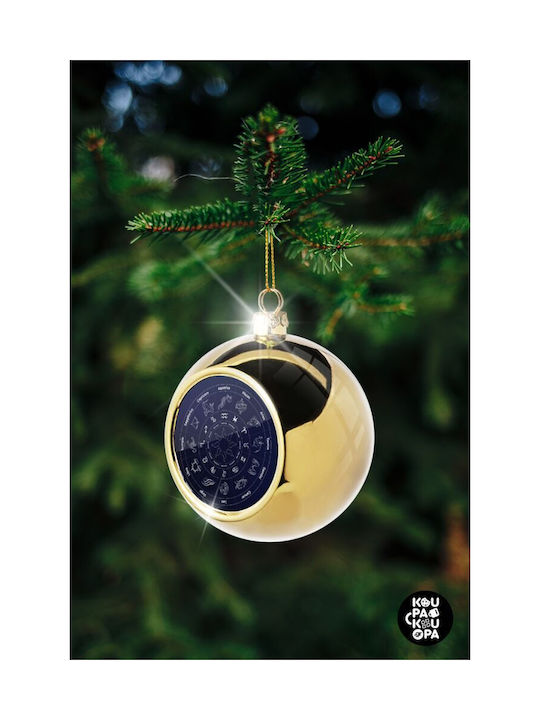 Ζωδιακός Κύκλος Christmas Ball Ornament Gold