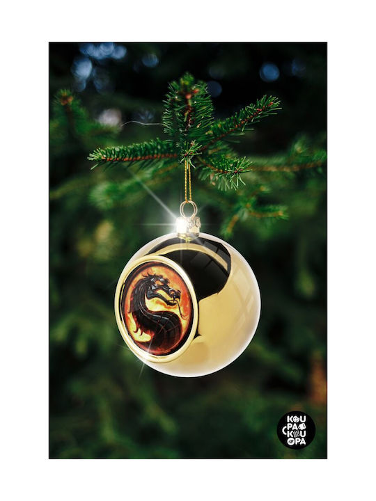 Mortal Kombat Christmas Ball Ornament Gold