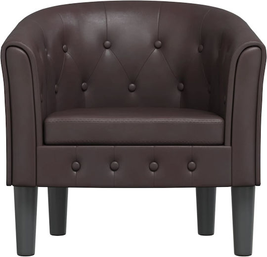 Armchair from Leatherette Coffee 70x56x68cm
