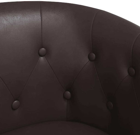 Armchair from Leatherette Coffee 70x56x68cm