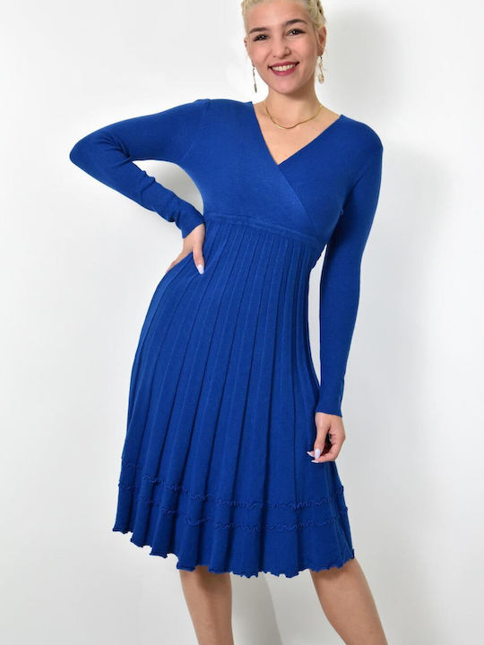 Potre Knitted Dress All Day Blue