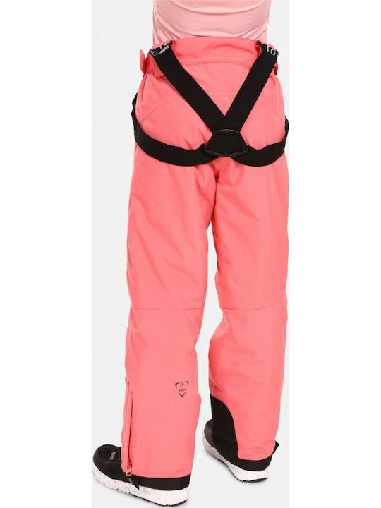 Kilpi UJ0403KI-PNK Kids Dungarees for Ski & Snowboard Pink