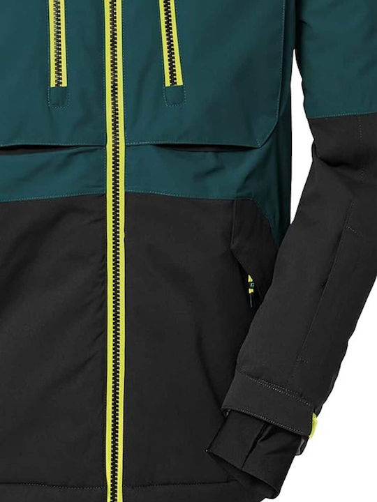 Waterproof Kids Casual Short Coat with Hood Petrol
