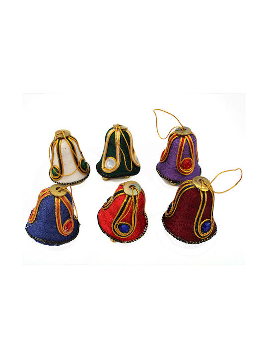 Christmas Set Ornaments Multicolour 4.5x5cm 6pcs