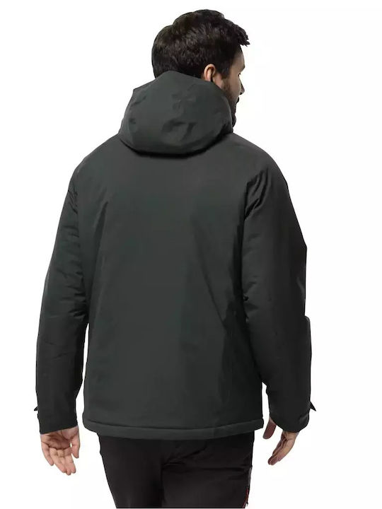 Jack Wolfskin Herren Winter Jacke Lässig Schwarz