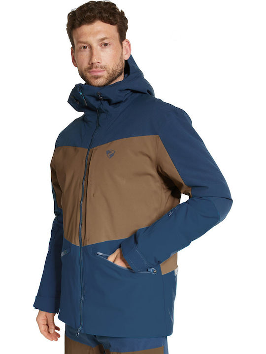 Ziener 234215_365 Ανδρικό Μπουφάν για Σκι & Snowboard Navy Μπλε