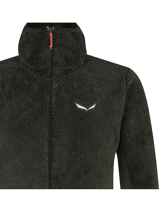 Polarlite Men's Fleece Jacket Hooded Khaki