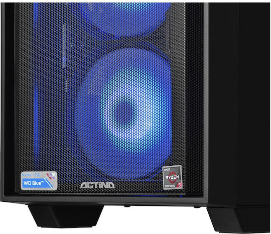 Actina 5901443335832 Gaming Desktop PC (Ryzen 5-5600/16GB DDR4/1TB SSD/Radeon RX 7600/No OS)