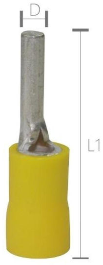 Elvhx Insulated Pin Terminal 100pcs 1263