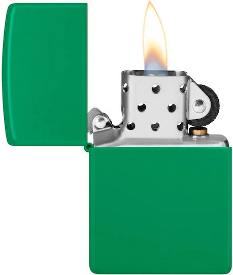Zippo Classic Windproof Lighter Flame in Green Color
