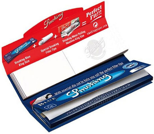 Smoking Zigarettenpapier King Size mit Kegelspitzen 33 Blätter 1Stück