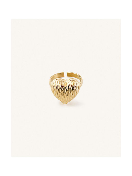 StanStefan Women's Gold Plated Steel Ring