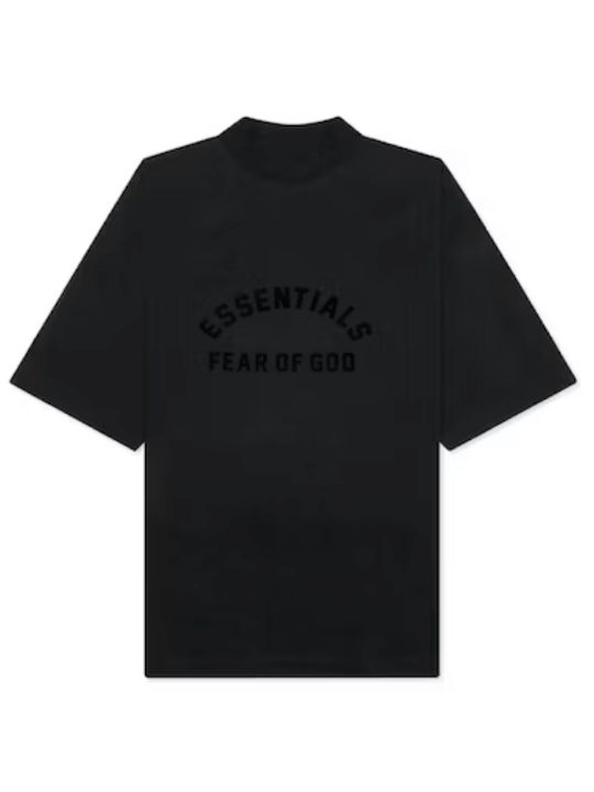 Fear of God T-shirt Bărbătesc cu Mânecă Scurtă Negru