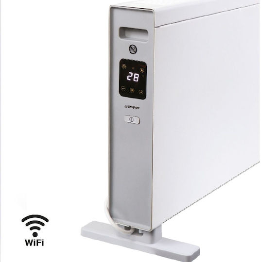 Gruppe Convector Heater Floor 2000W with Electronic Thermostat and WiFi 75x43cm White