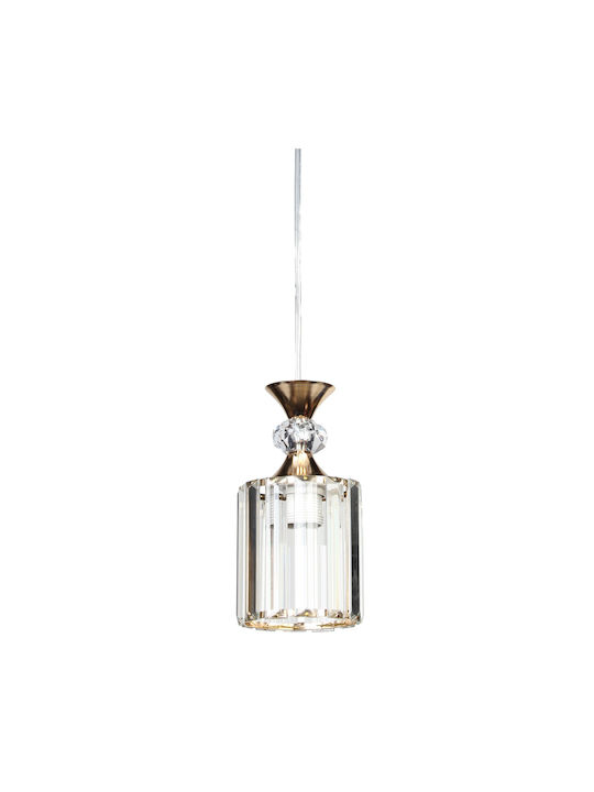 Keskor Pendant Light Gold with Socket E27 10x20cm