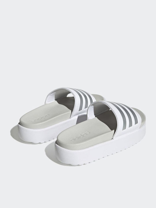 Adilette Women's Platform Slides White