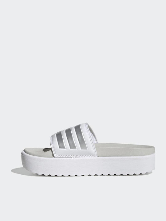 Adilette Women's Platform Slides White