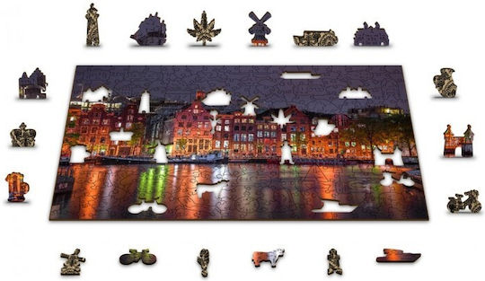 Puzzle pentru Copii 75buc Wooden City