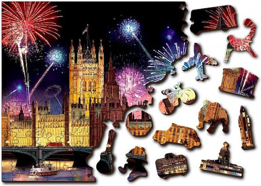 Puzzle pentru Copii 75buc Wooden City