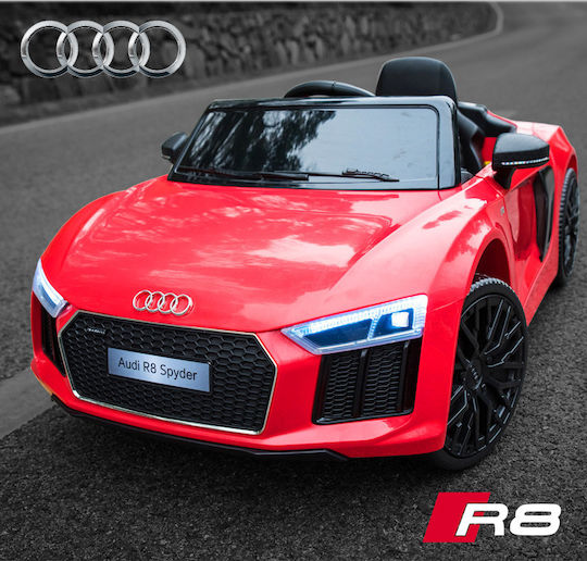 Audi R8 Spyder Doppelsitzer mit Fernbedienung Lizenziert 12 Volt Rote