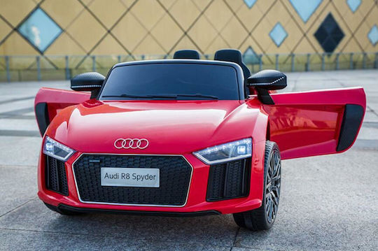 Audi R8 Spyder Doppelsitzer mit Fernbedienung Lizenziert 12 Volt Rote