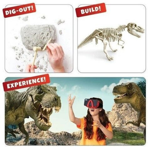 Steam Lab Dino Dig Vr STEM Εκπαιδευτικό Παιχνίδι Ανασκαφή Δεινοσαύρων