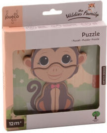 Детски Пъзел с Шипове Wildies Family за 1+ Години 4бр (Различни Видове) 1 бр. Joueco