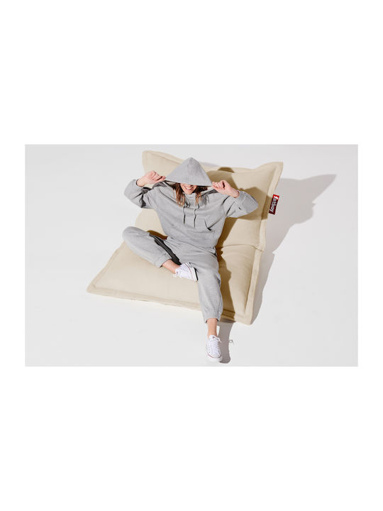 Bean Bag Bolster Poof Original Slim Off White 155x120cm