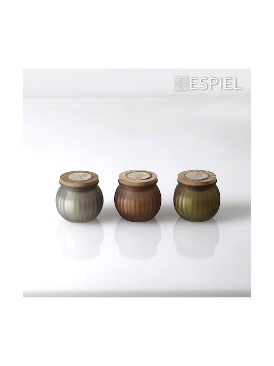 Espiel Aromatic Candle In Brown Jar 6.4x5.5cm