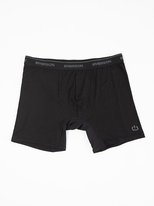 Emerson Men's Boxer Black with Patterns