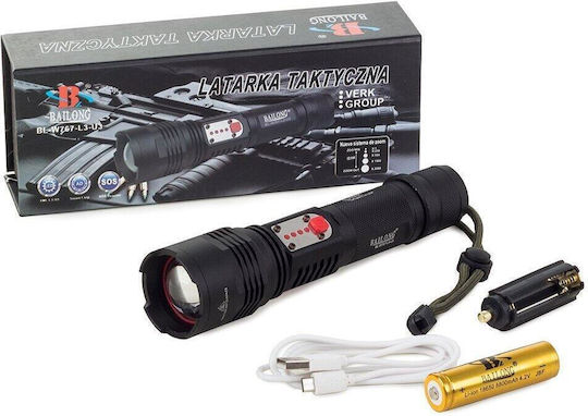 Bailong Wiederaufladbarer LED Taschenlampen T6