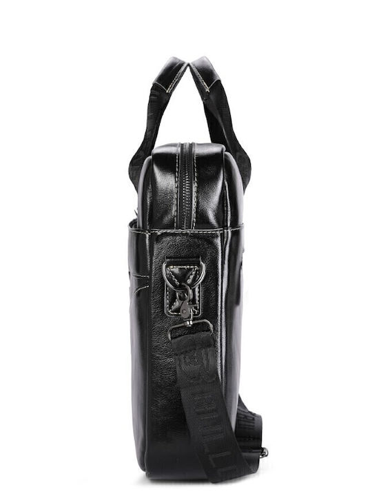 Leather Men's Briefcase Black