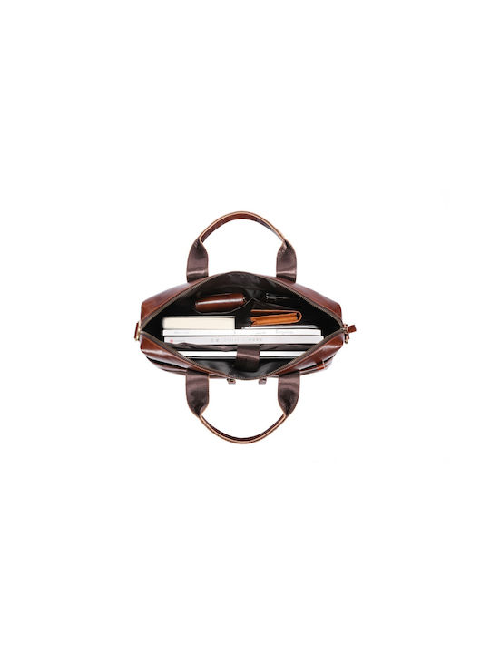 Leather Men's Briefcase Brown