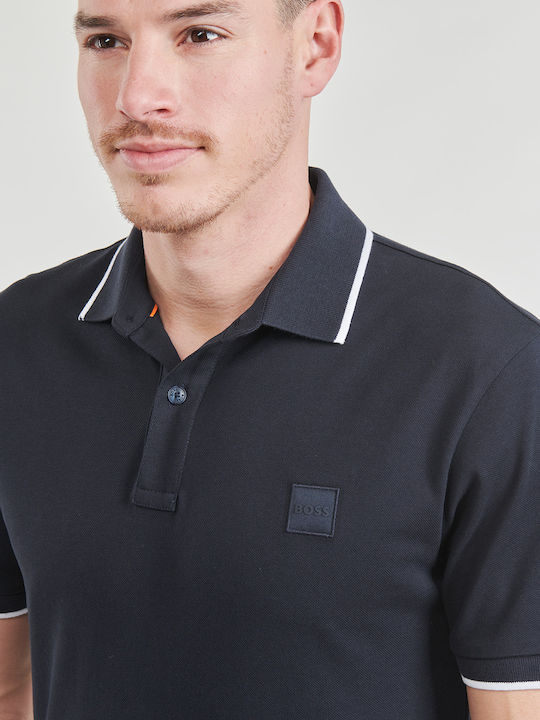 Herrenblusen Polo T-Shirt in Marineblau