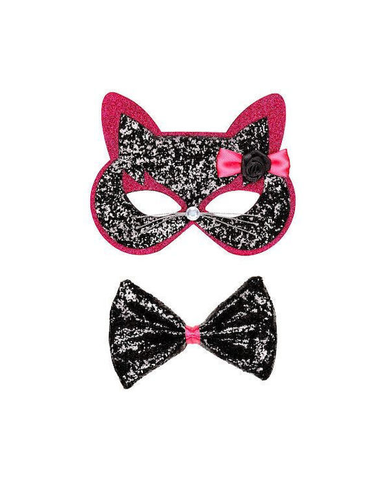 Karnevals- Maske Augenmaske Rosa