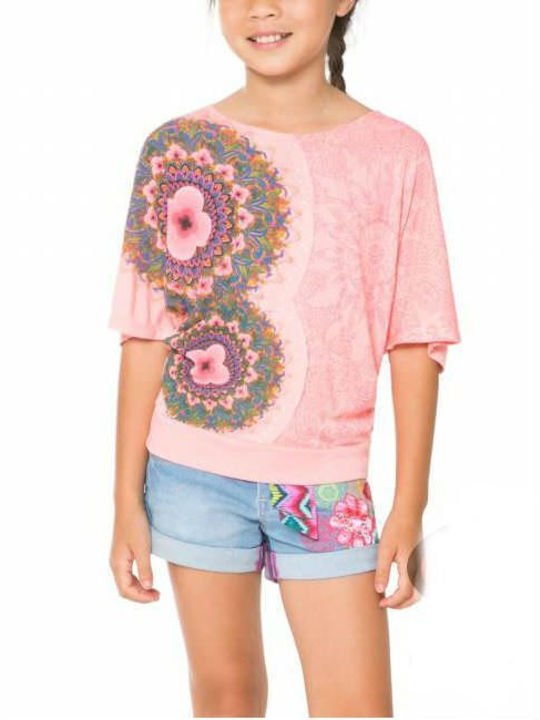 Desigual Kids Blouse Long Sleeve Pink