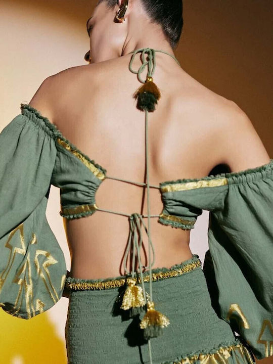 Lace Blouse Khaki