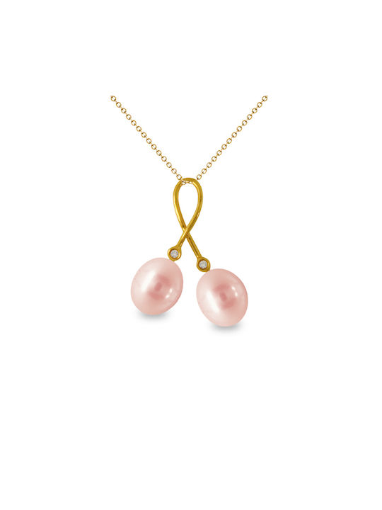 Margaritari Necklace from Gold 18k with Pearls