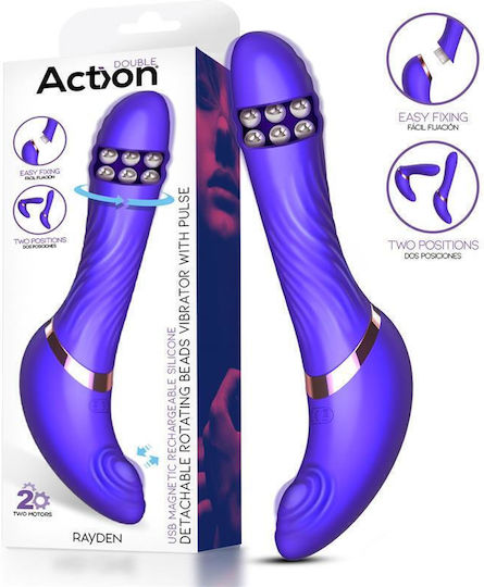 Action Ρεαλιστικός Δονητής 14cm Μπλε