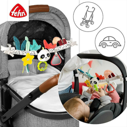 Fehn Kette für Kinderwagen mit Beißring und Spiegel