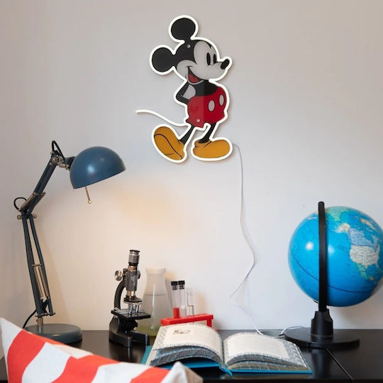 Disney Παιδικό Φωτιστικό Τοίχου Led LED Neon Disney Mickey Full Body