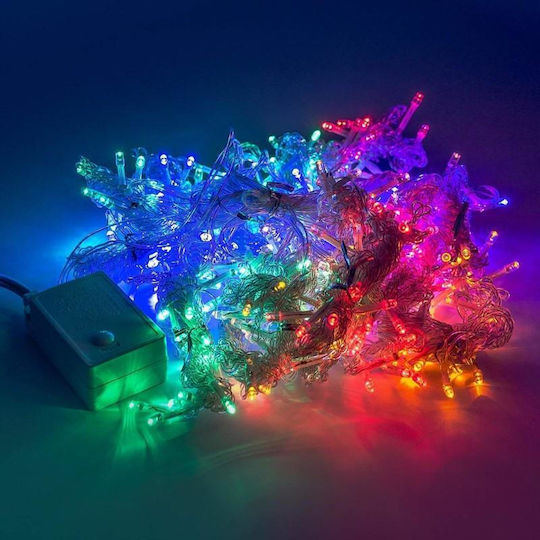 240 LED Лампички 3 м Многоцветни Тип Завеса