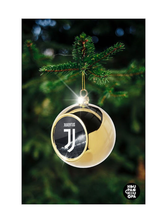 Fc Juventus Weihnachtshänger Kugel Ornament Gold