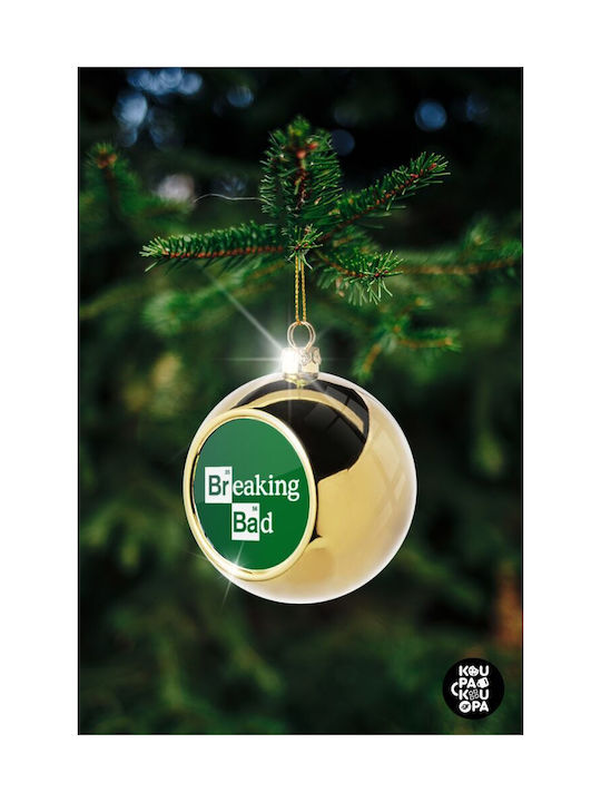 Breaking Bad Christmas Ball Ornament Gold