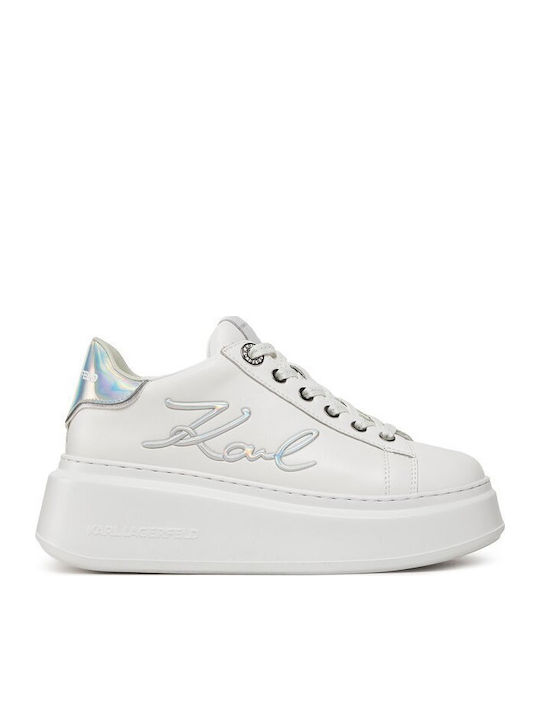 Signia Lace Γυναικεία Flatforms Sneakers Λευκό