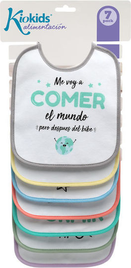 Kiokids Spanish Σαλιάρα Υφασμάτινη με Κορδόνι 7τμχ