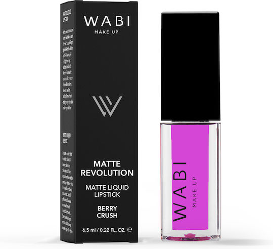 Wabi Beauty Matte Revolution Υγρό Κραγιόν Matte Berry Crush 6.5ml
